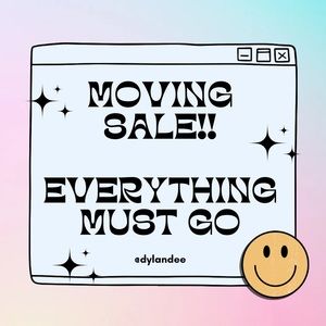 MOVING SALE!! Please buy like and share!! Everything must go!! 🖤🫶🏼🤍